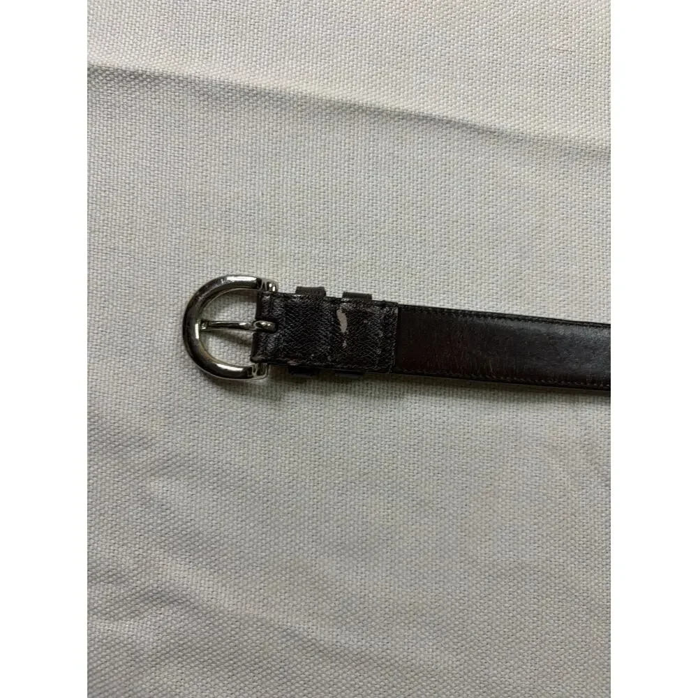 VTG. Coach Belt Men’s XL Brown Leather Silver-Tone Brass Buckle 3926 Y2K Classic
